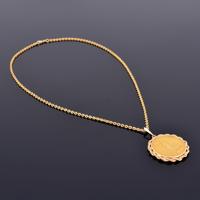 14K Gold Chain & 1924 Coin Estate Pendant - Sold for $3,200 on 05-18-2024 (Lot 217a).jpg
